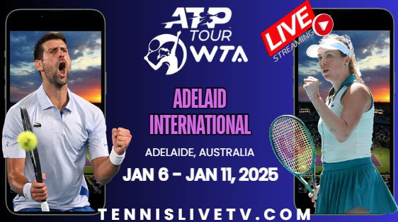 {Watch Live} Day 2 Adelaide International Tennis Stream 2025: ATP & WTA slider